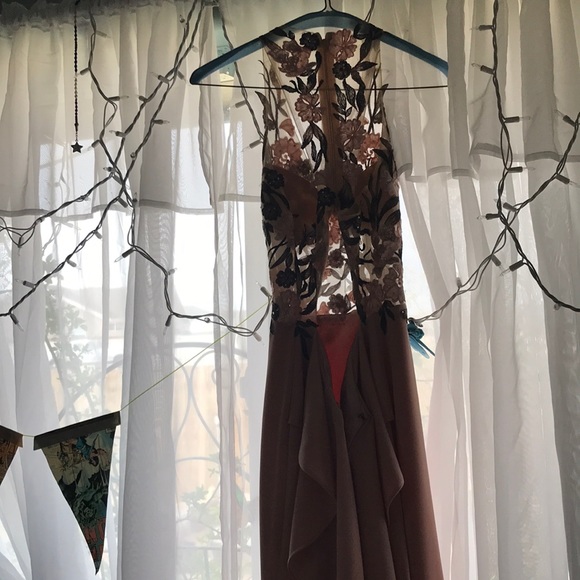 Pink Floral Prom/Ballgown Dress - Picture 7 of 8